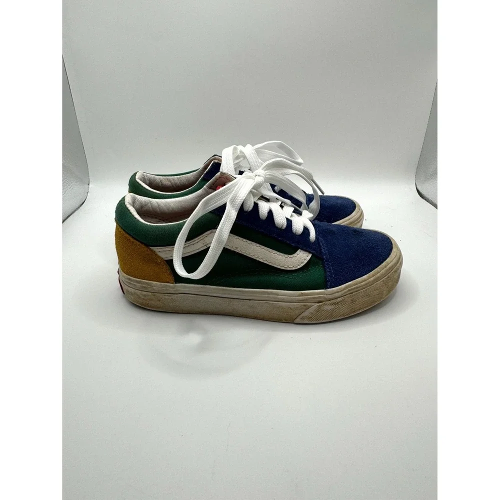 VANS Old Skool Yacht Club Kids 13.5 Sneaker Multicolor Suede Low Top Skate Shoes